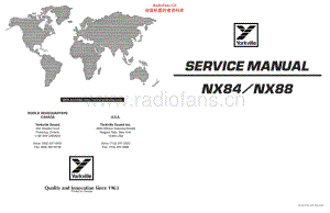 Yorkville NX84, NX88 Service Manual 电路图.pdf