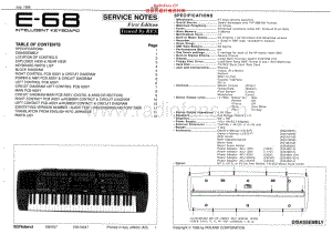 Roland E-68 Service Manual 电路图.pdf