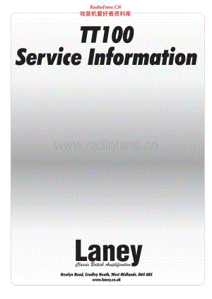 Laney_TT100_Service_Manual电路图.pdf