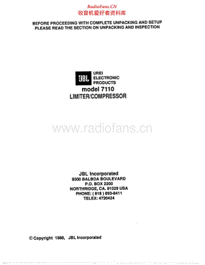 JBL-7110 manual 电路图.pdf