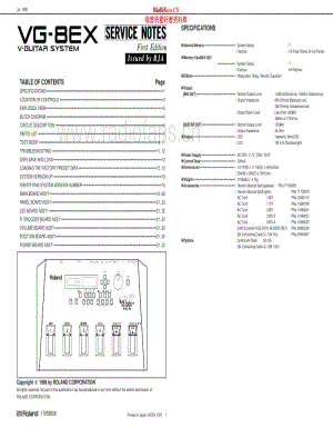 Roland VG-8EX V-Guitar System Service Manual 电路图.pdf
