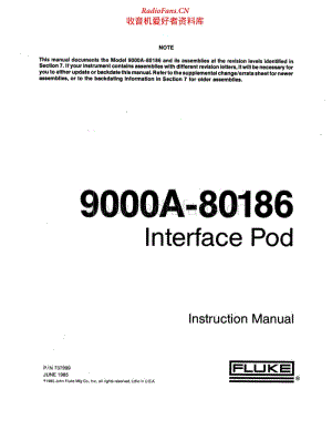 FLUKE 9000A-80186 Intsruction 电路图.pdf