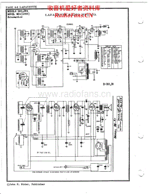 Lafayette-Radio-Mfg-Co-D30 电路原理图.pdf