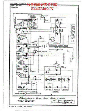 Lafayette-Radio-Mfg-Co-M43 电路原理图.pdf